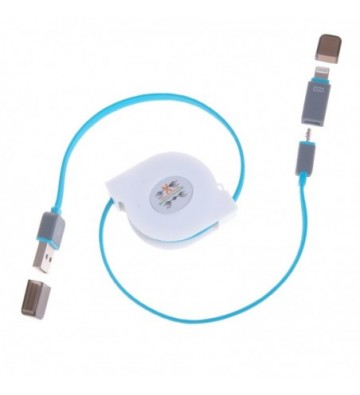Cable enrollable 2 en 1
